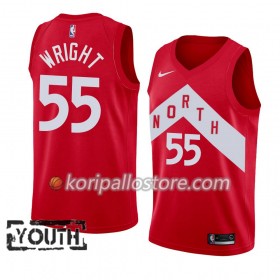 Toronto Raptors Delon Wright 55 2018-19 Nike Punainen Lasten Pelipaidat Swingman